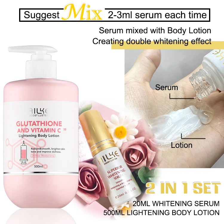 Black Spots Facial Skin Care Lotion. Moisturizing and Lightening Body Cream with  Glutathion ,