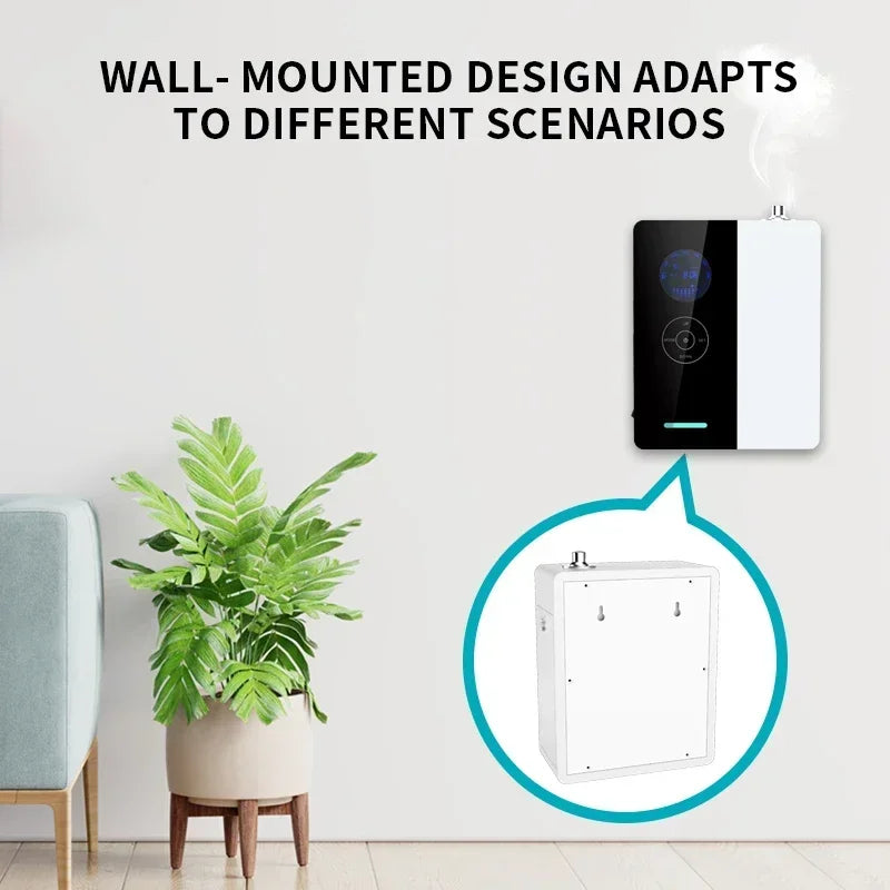 500m³ Hotel Aroma Essential Oil Diffuser Multi Segment Timing Air Freshener Room Fragrance Purifier Scent Machine