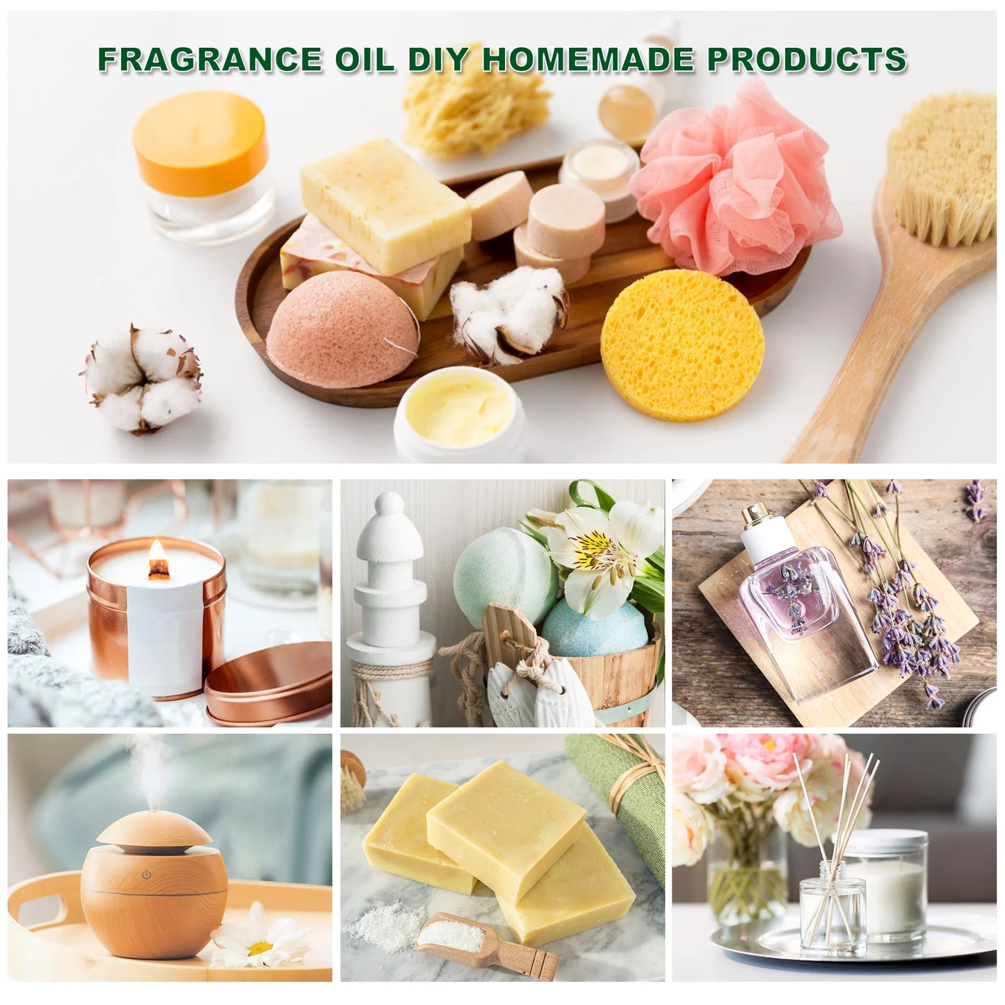 35pcs/set Essential Oils For Humidifiers, Diffuser Burners, Scented Candles,  Soaps, and Air Fresheners