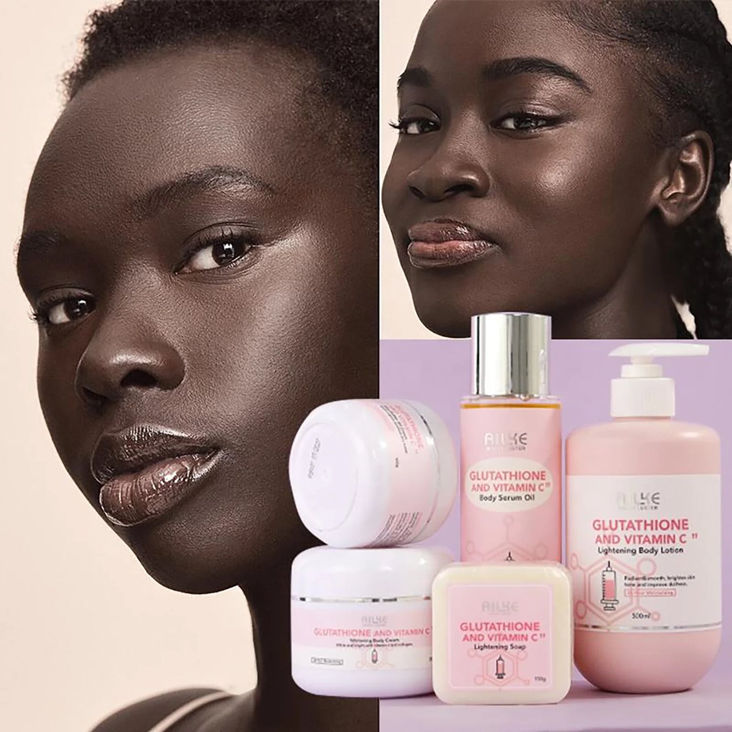 Black Spots Facial Skin Care Lotion. Moisturizing and Lightening Body Cream with  Glutathion ,