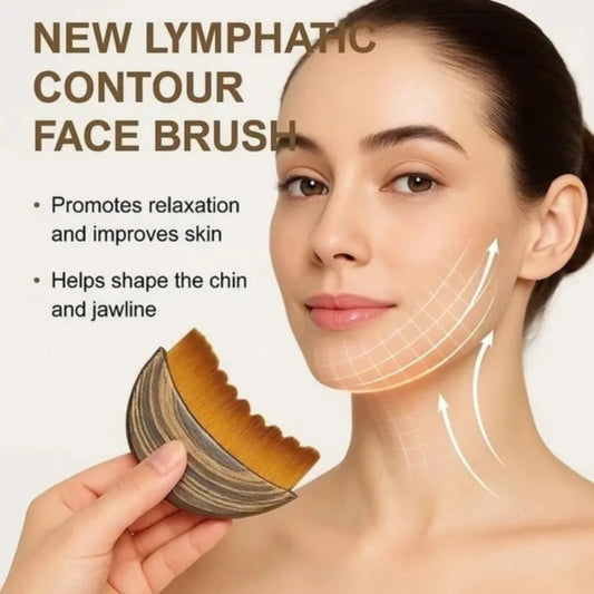 One lymphatic contour facial brush for sculpting, reducing puffiness, detoxifying, and lifting, improving skin radiance and