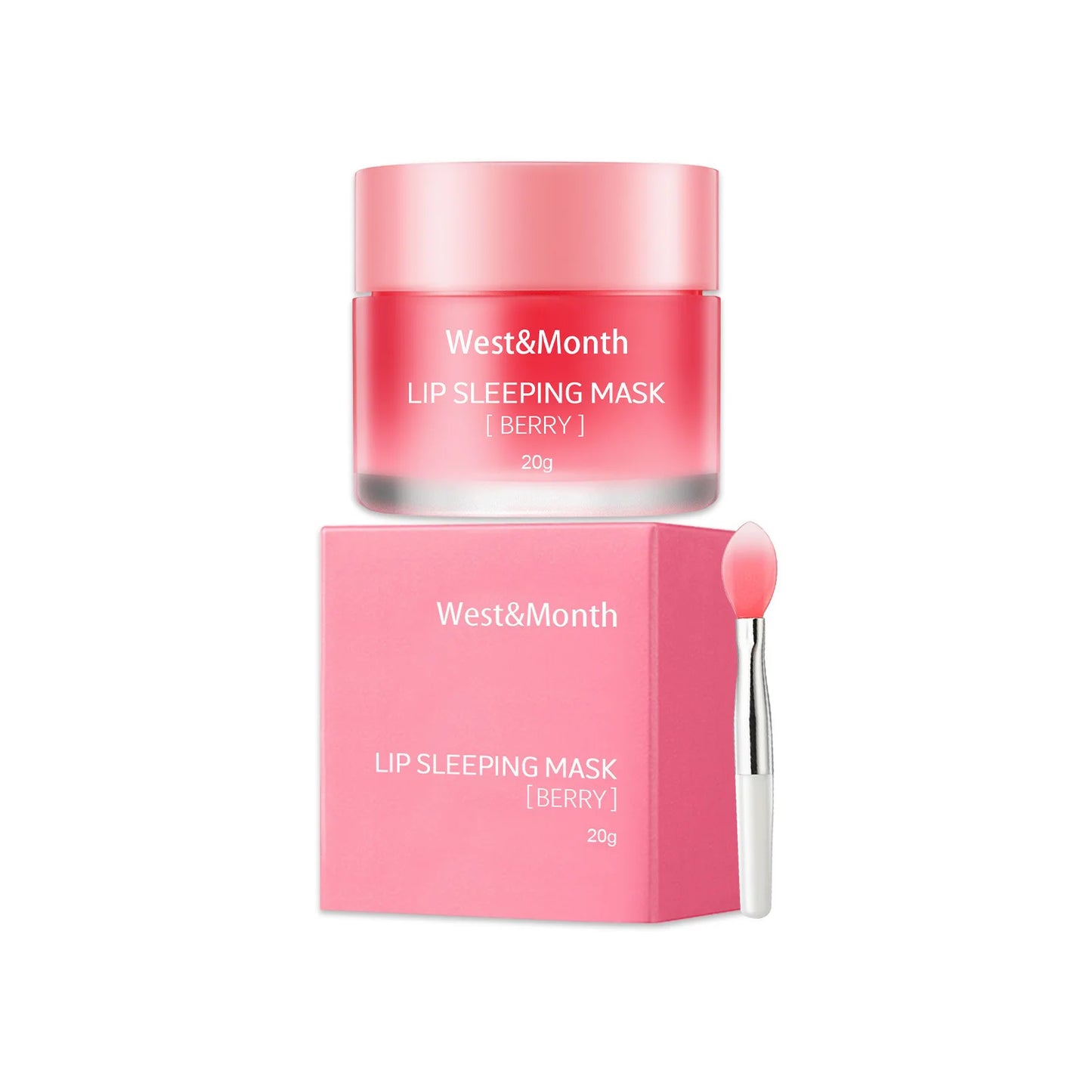West&Month Lip-Sleeping Mask.  Cracking , Dry lip Exfoliant Treatment .  Dead Skin Remover with Nourishing , Jelly Lip Mask