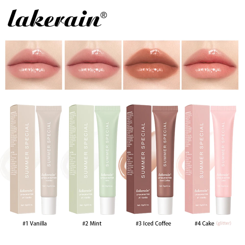Lip Balm Set with Deep Moisturizing Lip Glaze . Smoothing Color with Long Lasting ,Nourishing Lip Care. 4 Colors