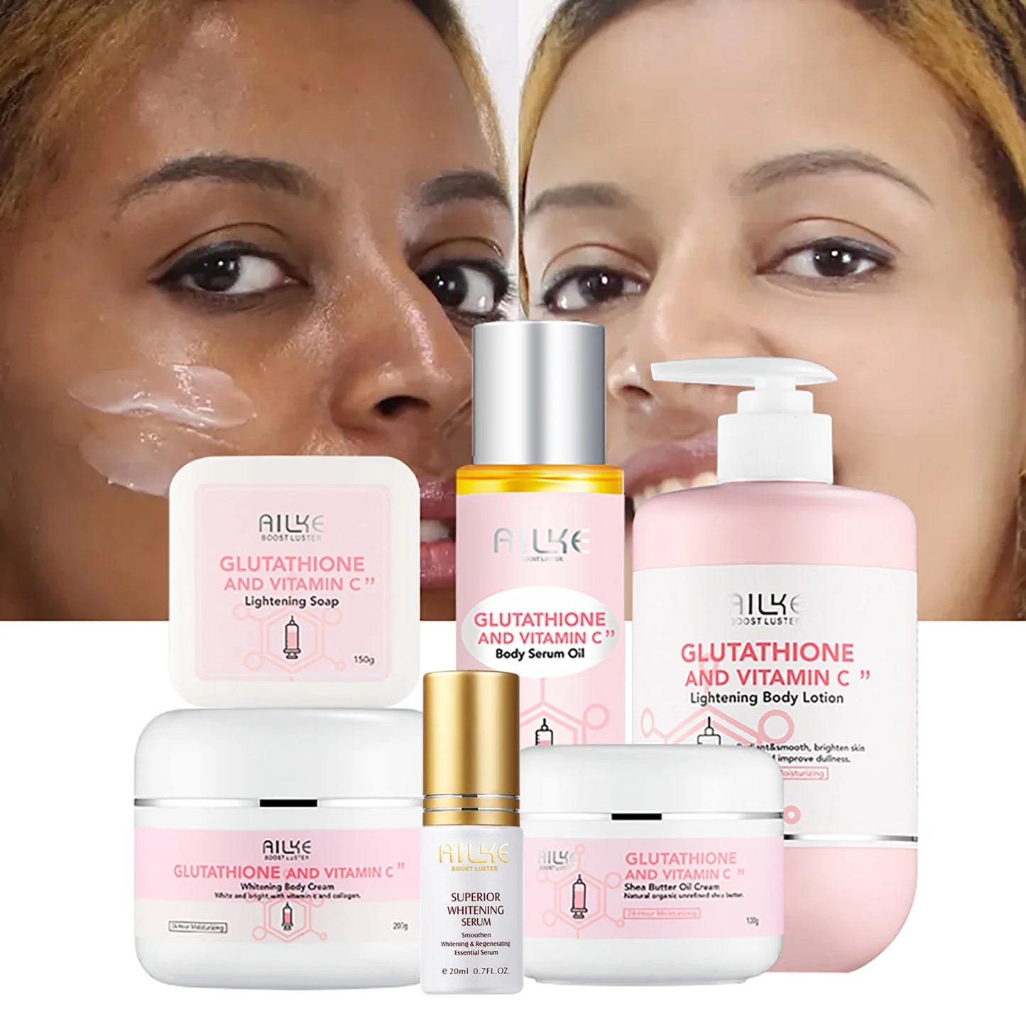 Black Spots Facial Skin Care Lotion. Moisturizing and Lightening Body Cream with  Glutathion ,