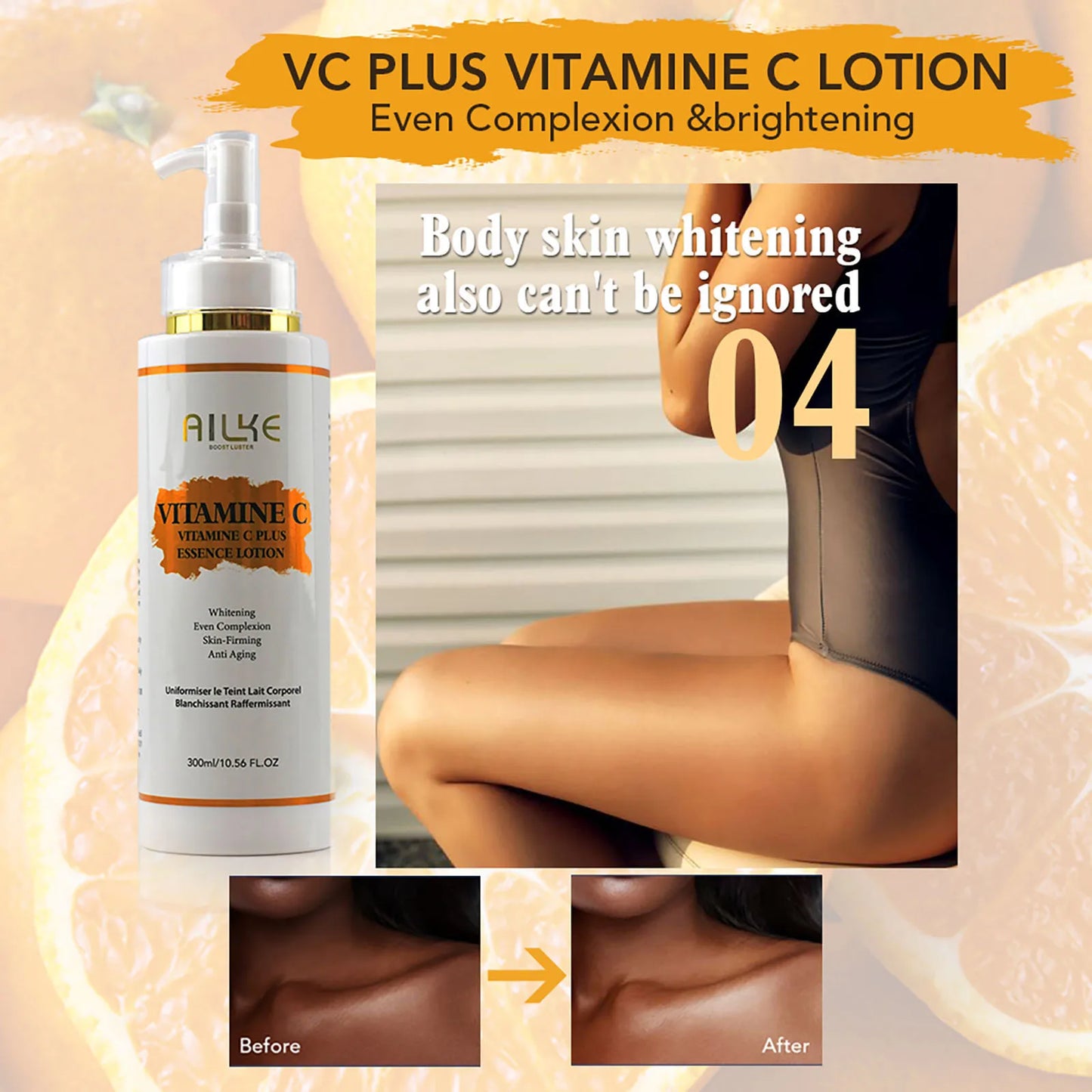 Vitamin C Whitening Serum, Remove Dark Spots, Moisturizing, Anti-Aging & Wrinkle, and Beauty Skin Care Cosmetics