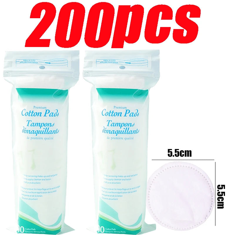Disposable,Breathable and Non irritating Circular Makeup Remover Pads for Daily Use