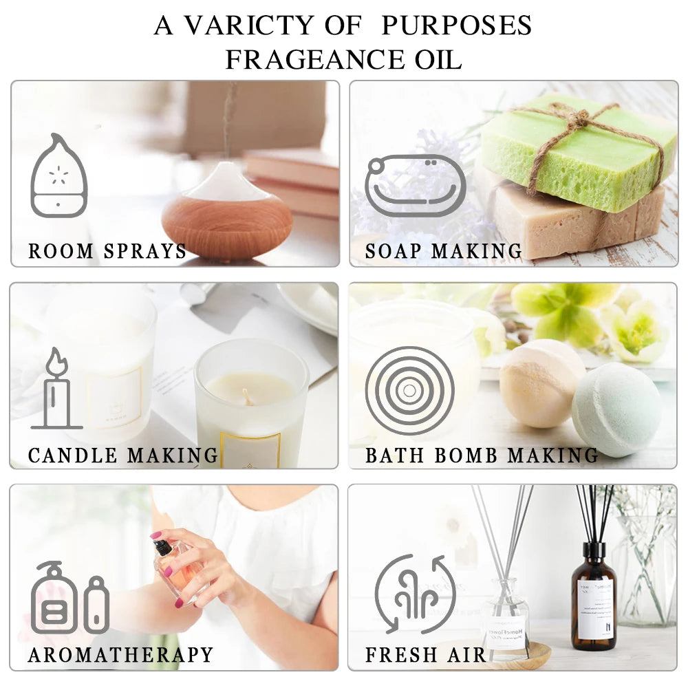 100ml Pure  Aromatherpy Essential Oils For Diffuser