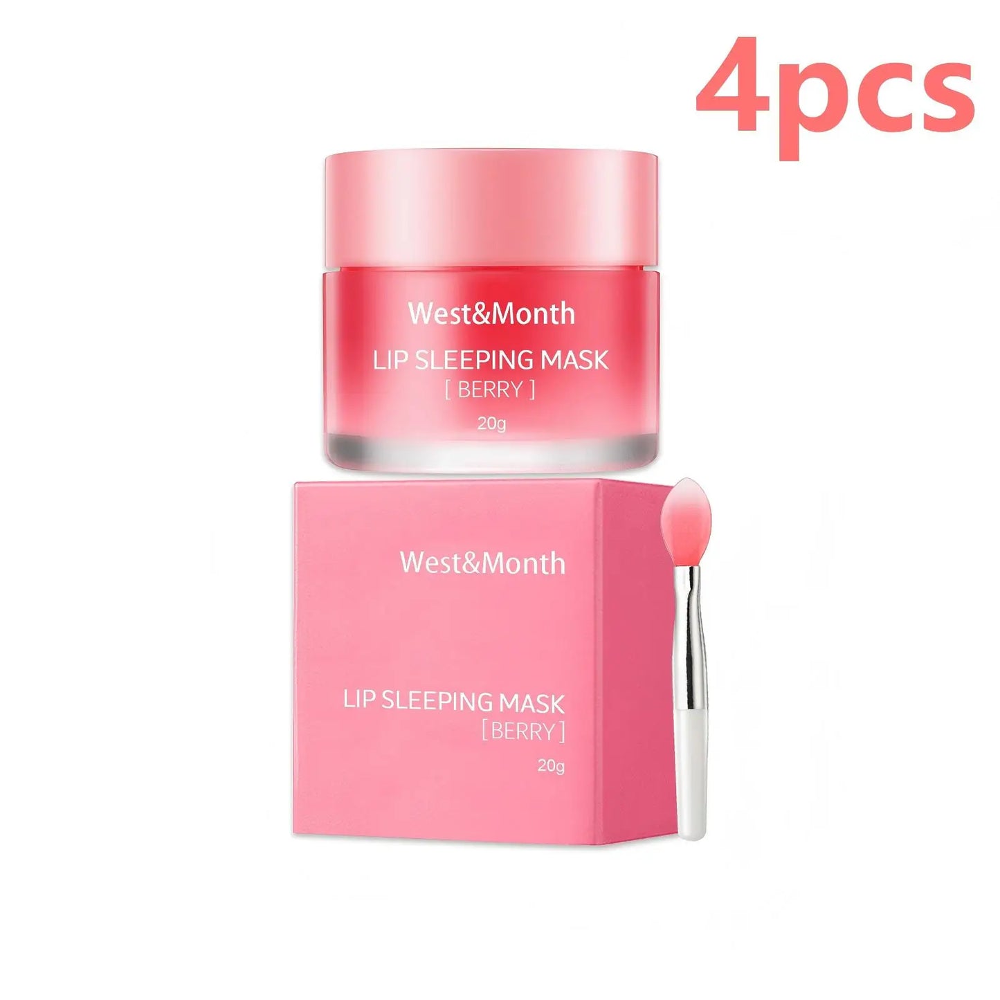 West&Month Lip-Sleeping Mask.  Cracking , Dry lip Exfoliant Treatment .  Dead Skin Remover with Nourishing , Jelly Lip Mask