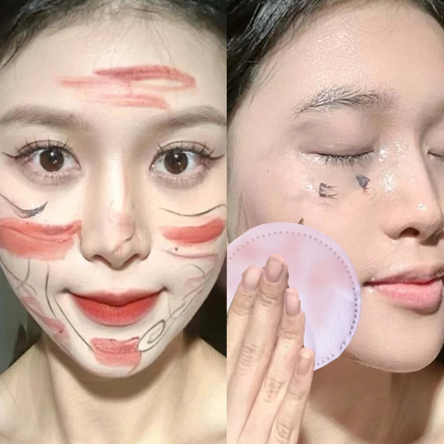 Disposable,Breathable and Non irritating Circular Makeup Remover Pads for Daily Use
