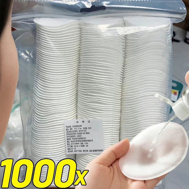 Disposable,Breathable and Non irritating Circular Makeup Remover Pads for Daily Use