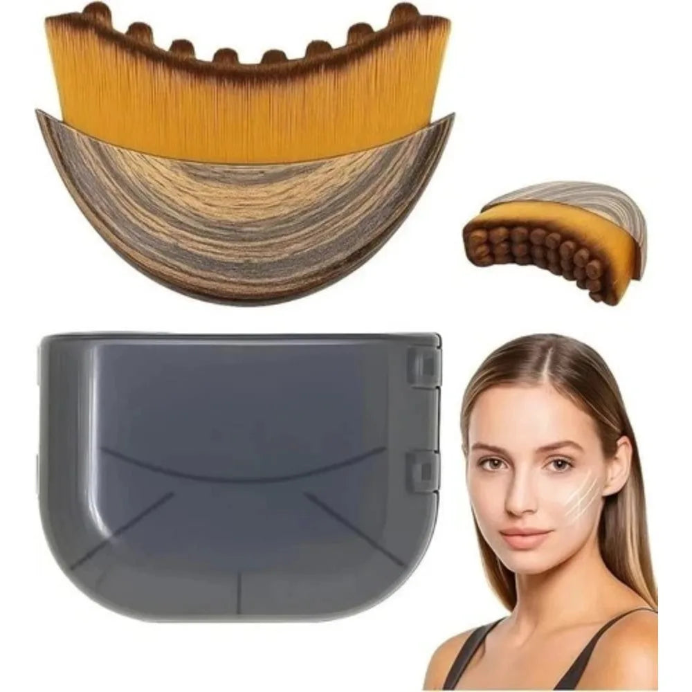 One lymphatic contour facial brush for sculpting, reducing puffiness, detoxifying, and lifting, improving skin radiance and