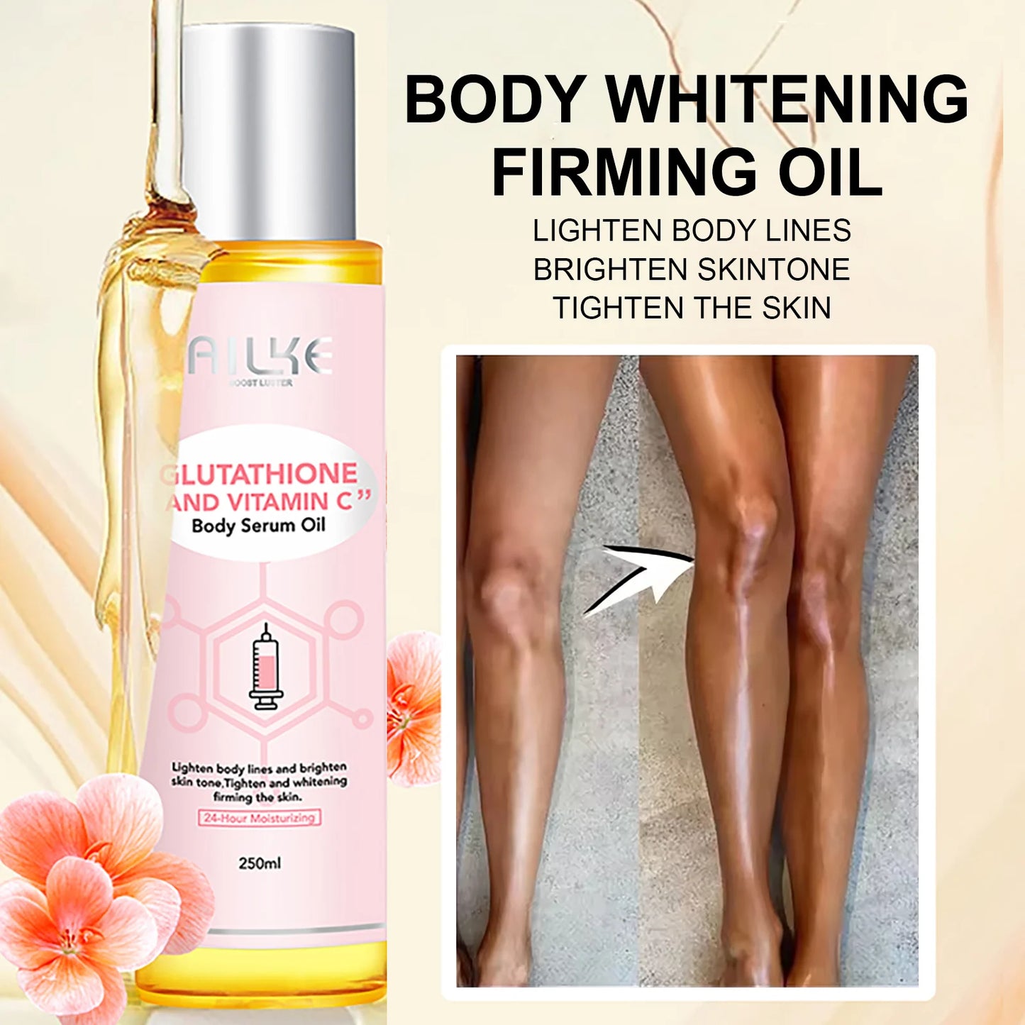 Black Spots Facial Skin Care Lotion. Moisturizing and Lightening Body Cream with  Glutathion ,