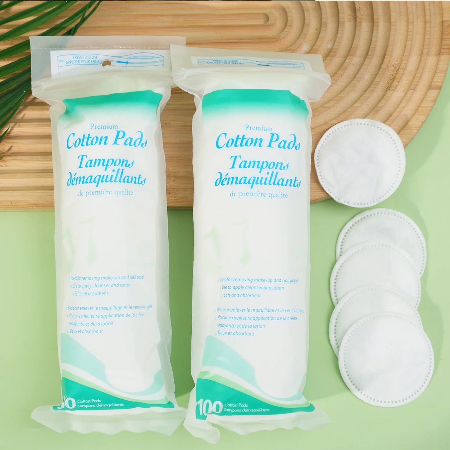 Disposable,Breathable and Non irritating Circular Makeup Remover Pads for Daily Use