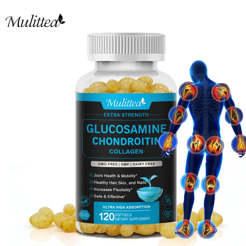 Mulittea Glucosamine Chondroitin for help in Joint & Knee Pain . Improves Discomfort of Bones and  Joint Mobility