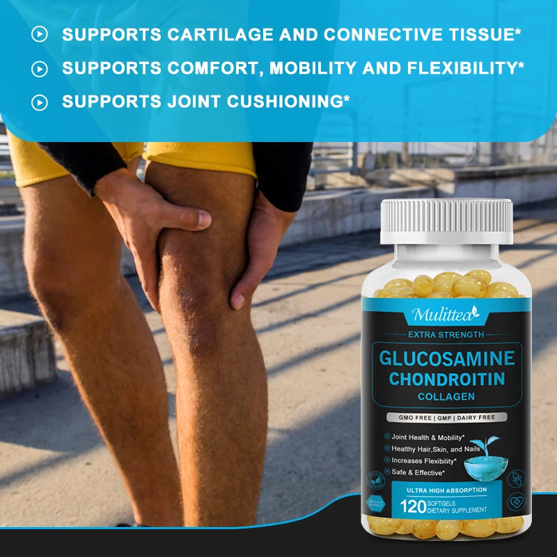 Mulittea Glucosamine Chondroitin for help in Joint & Knee Pain . Improves Discomfort of Bones and  Joint Mobility