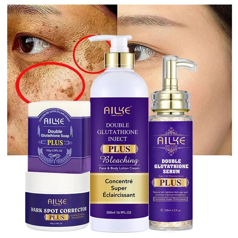 Glutathione Whitening Cream with Advanced Lightening Lotion. Glowing Cream  to reduce dark spots and even skin tones for all skin types