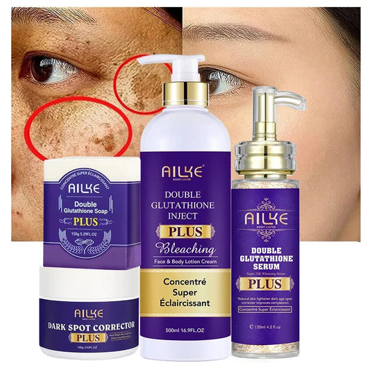Glutathione Whitening Cream with Advanced Lightening Lotion. Glowing Cream  to reduce dark spots and even skin tones for all skin types