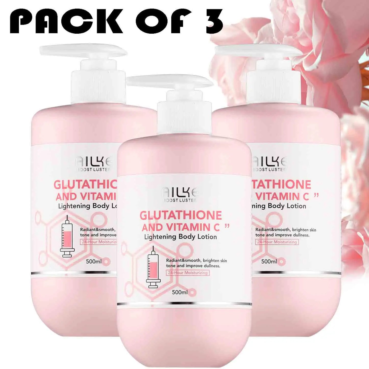 Black Spots Facial Skin Care Lotion. Moisturizing and Lightening Body Cream with  Glutathion ,