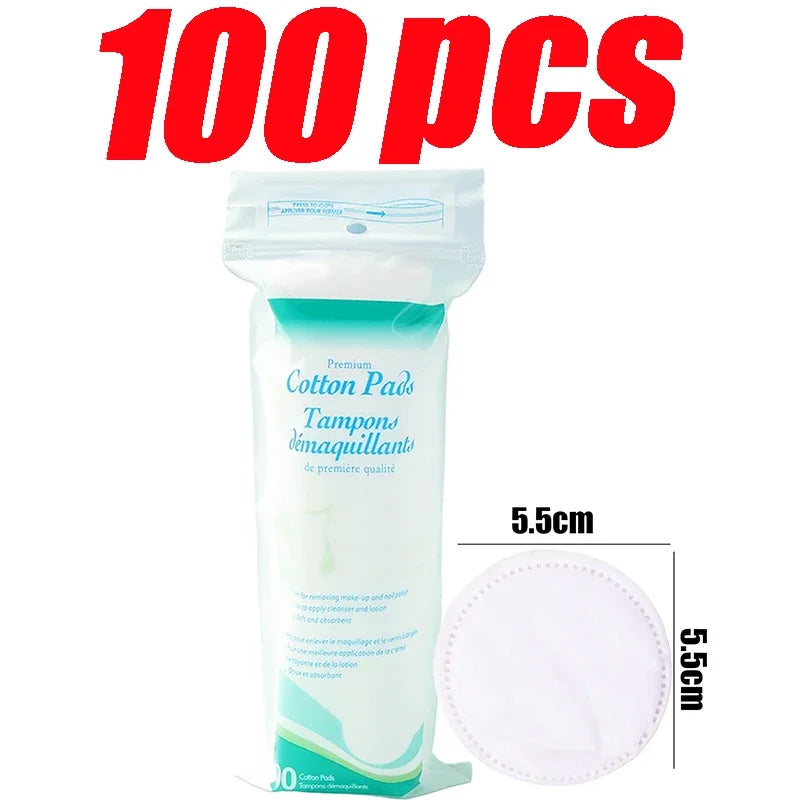 Disposable,Breathable and Non irritating Circular Makeup Remover Pads for Daily Use