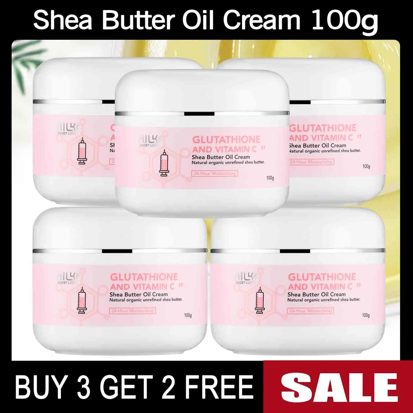 Black Spots Facial Skin Care Lotion. Moisturizing and Lightening Body Cream with  Glutathion ,